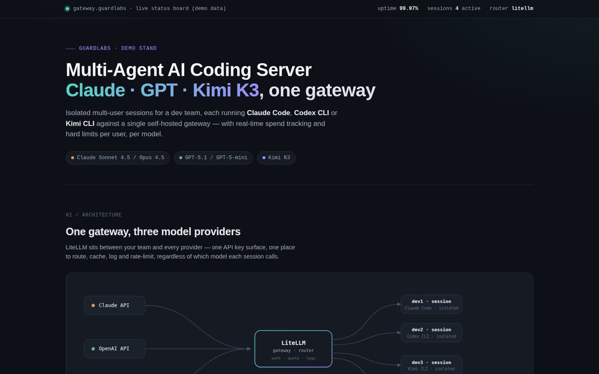 Multi-agent AI coding server