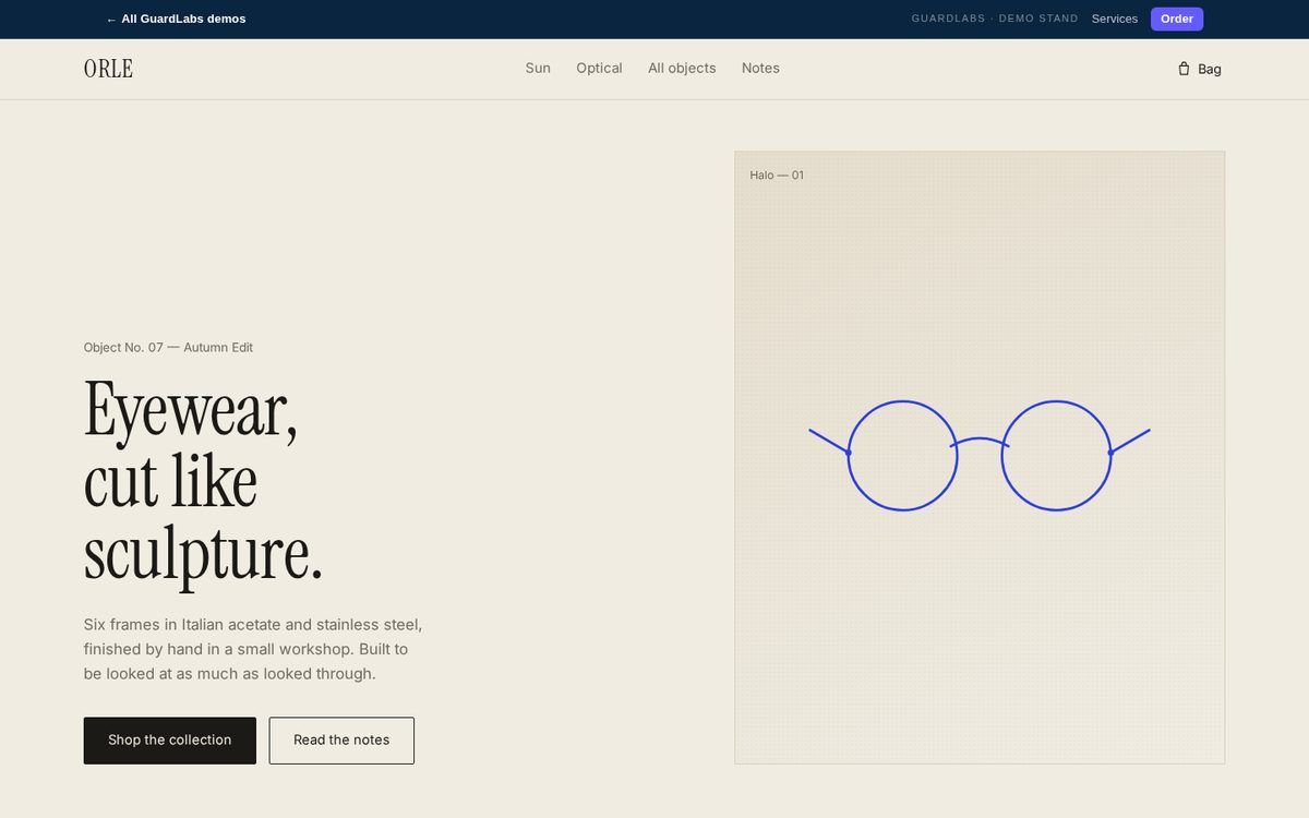 ORLE — Sculptural Eyewear Objects