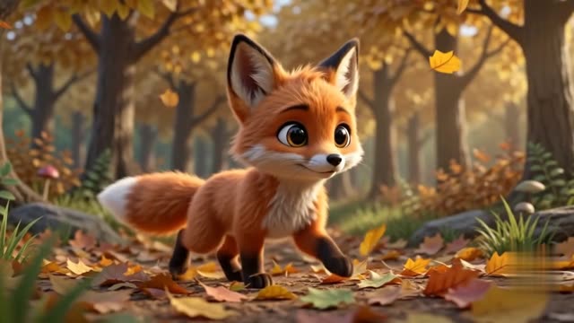 3D-персонаж у стилі Pixar — лисеня