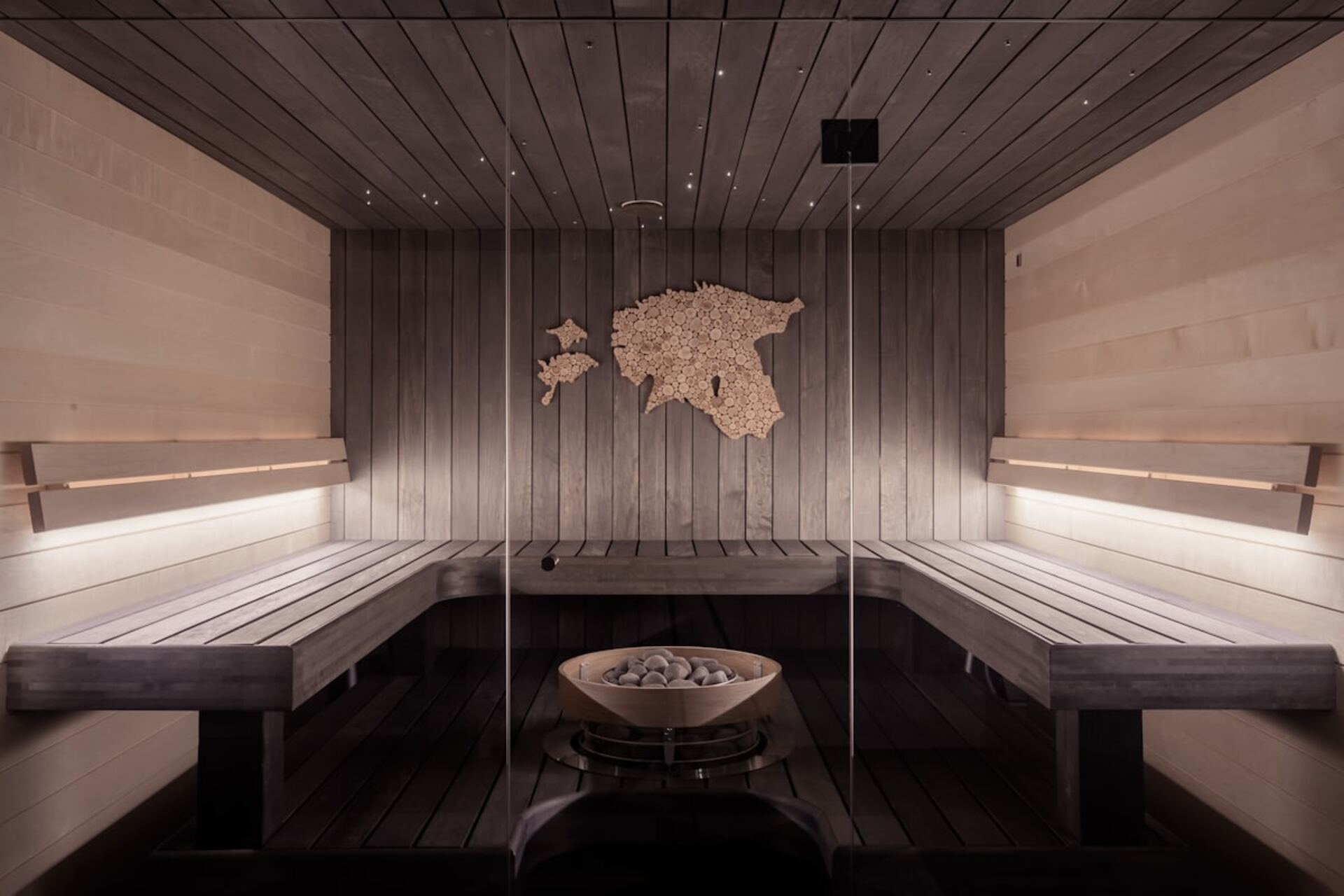 Calm minimalist treatment room