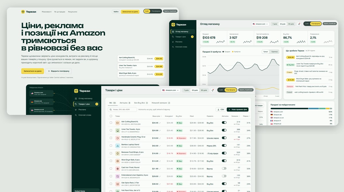 SaaS platform concept for marketplace sellers